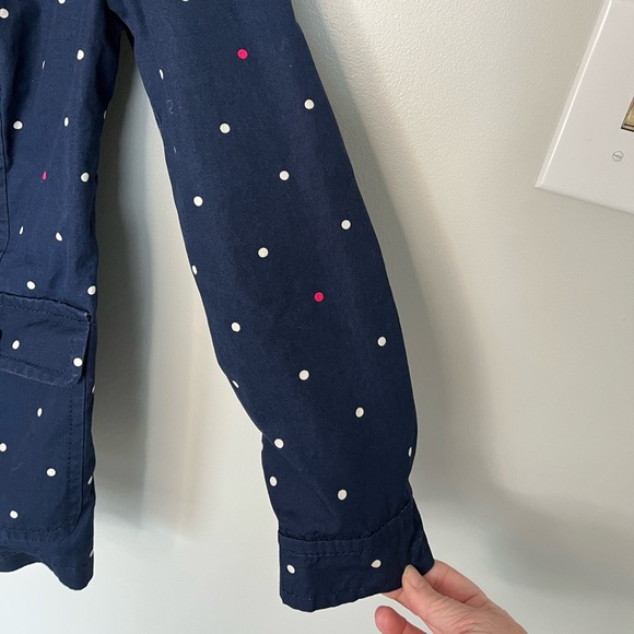 Talbots Women’s Navy Polka Dot Rain Jacket Coat Size P (0-2 petite) - Picture 2 of 13
